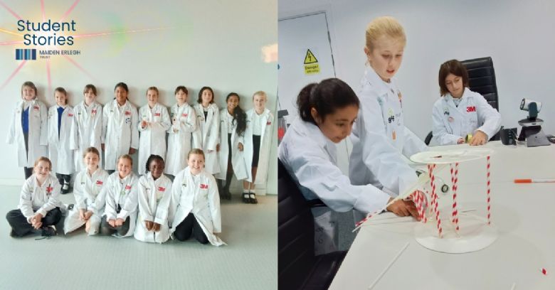 Photograph of students at the 3M STEM event